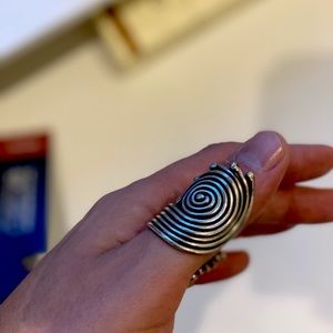SOLD——> Spiral thumb ring bought it in Barcelona, ES